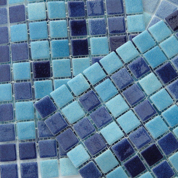 Мозаика Mosavit Combis-1 BR-2001+BR-2002, цвет синий, поверхность глянцевая, квадрат, 316x316