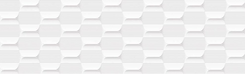 Керамическая плитка Grespania White&Co Hexagon Blanco, цвет белый, поверхность матовая, прямоугольник, 315x1000