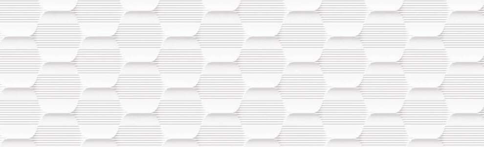 Керамическая плитка Grespania White&Co Hexagon Blanco, цвет белый, поверхность матовая, прямоугольник, 315x1000