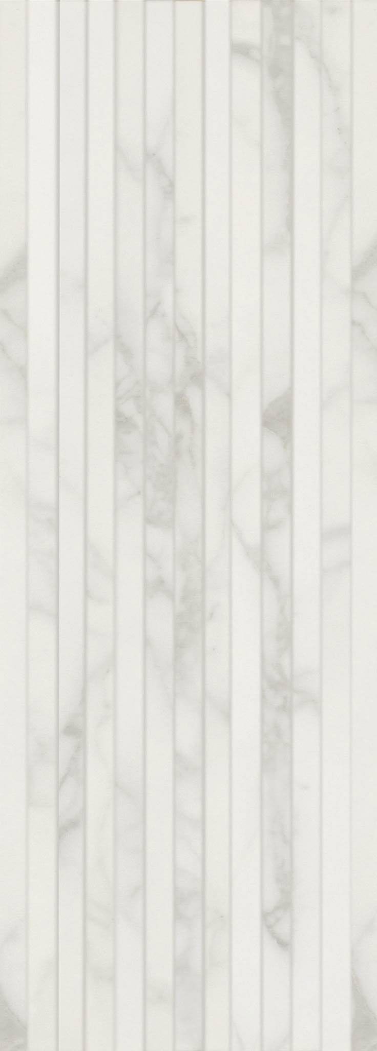 Керамическая плитка Cifre Relieve Varesse, цвет белый, поверхность глянцевая, прямоугольник, 250x700