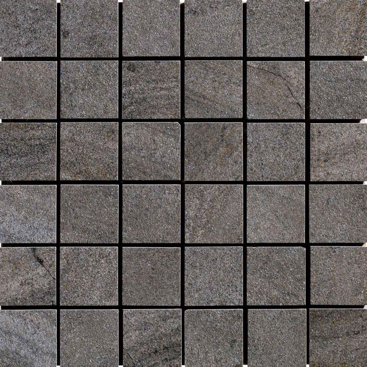Мозаика Alfalux Stone Prints Nero Mosaico 7266651, цвет чёрный, поверхность матовая, квадрат, 300x300