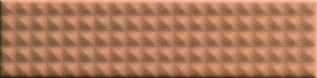 Керамическая плитка 41zero42 Biscuit Stud Terra 4100611, цвет терракотовый, поверхность матовая 3d (объёмная), прямоугольник, 50x200