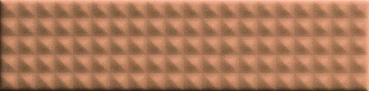 Керамическая плитка 41zero42 Biscuit Stud Terra 4100611, цвет терракотовый, поверхность матовая 3d (объёмная), прямоугольник, 50x200