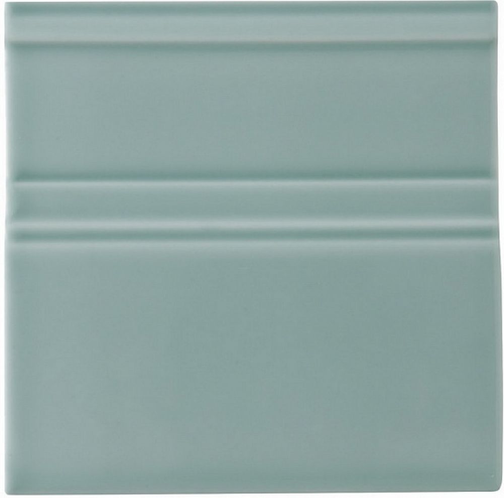 Бордюры Adex ADNE5631 Rodapie Clasico Sea Green, цвет зелёный, поверхность глянцевая, квадрат, 150x150