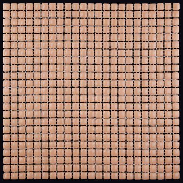 Мозаика Natural Mosaic Flex W-114 (Стекло), цвет розовый, поверхность глянцевая, квадрат, 315x315