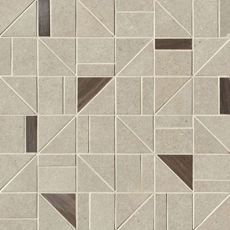Мозаика Fap Nux Beige Gres Outline Mosaico, цвет бежевый, поверхность матовая, квадрат, 300x300