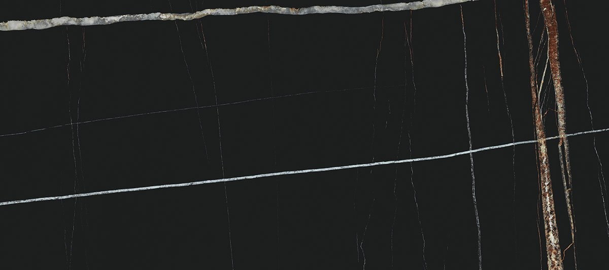 Керамогранит La Fabbrica Marmi Sahara Noir Lap/Ret 135051, цвет чёрный, поверхность лаппатированная, прямоугольник, 800x1800