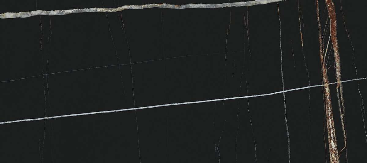 Керамогранит La Fabbrica Marmi Sahara Noir Lap/Ret 135051, цвет чёрный, поверхность лаппатированная, прямоугольник, 800x1800