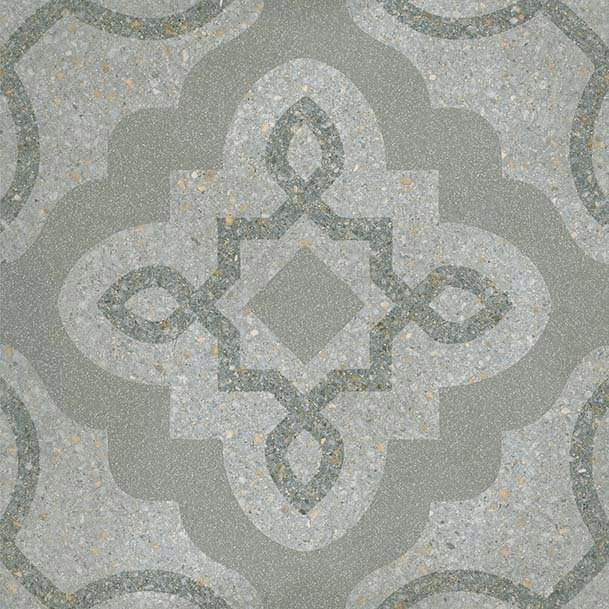 Декоративные элементы Vives Tercello Mar, цвет серый, поверхность матовая, квадрат, 200x200