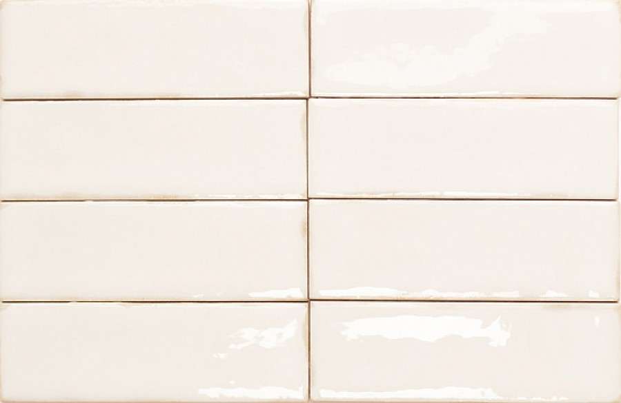 Керамическая плитка Wow Colour Notes Oat 132971, цвет белый, поверхность глянцевая, под кирпич, 40x125