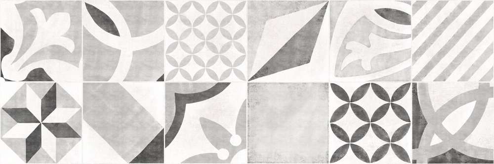 Керамическая плитка Cersanit Apeks Многоцветный ASU453, цвет серый, поверхность матовая 3d (объёмная), прямоугольник, 250x750