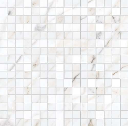 Мозаика Marazzi Italy Allmarble Wall Golden White Mosaico Lux M8H5, цвет белый, поверхность глянцевая, квадрат, 400x400