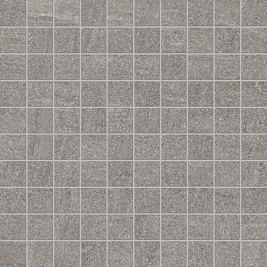 Мозаика Ergon Elegance Pro Mosaico Dark Grey Naturale EK9L, цвет серый, поверхность матовая, квадрат, 300x300