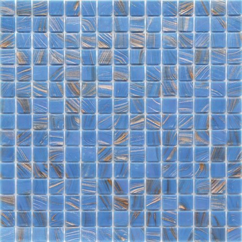 Мозаика Alma Mosaic Stella STE315, цвет голубой, поверхность глянцевая, квадрат, 327x327