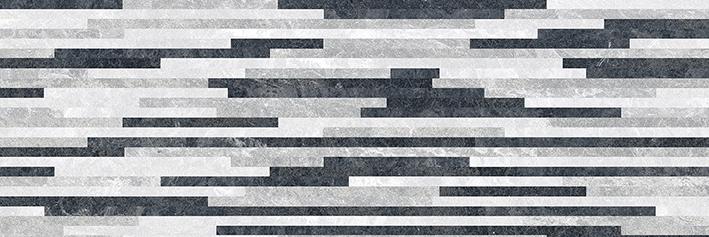 Декоративные элементы Laparet Alcor плитка настенная микс мозаика 17-10-01-1188, цвет чёрно-белый, поверхность матовая, прямоугольник, 200x600