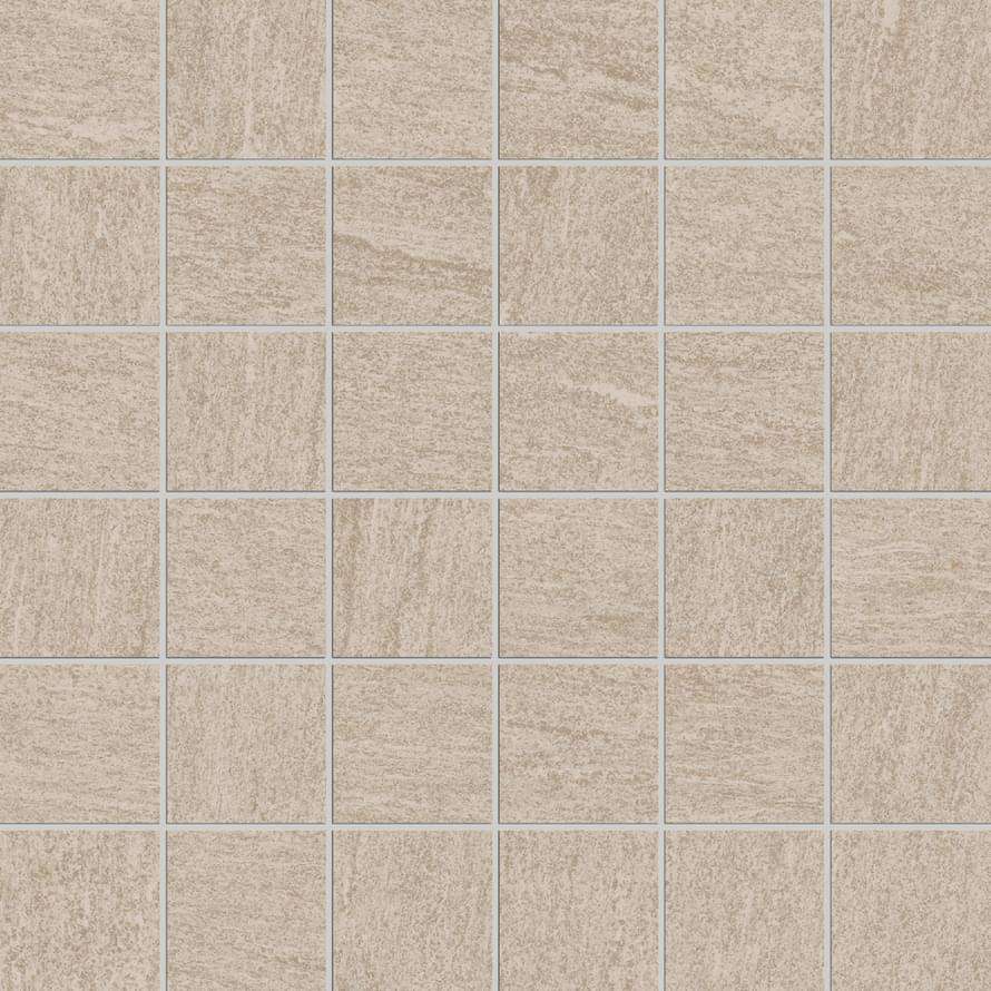 Мозаика Monocibec Crest Sand Mos (4,7X4,7) 82131, цвет бежевый, поверхность матовая, квадрат, 300x300