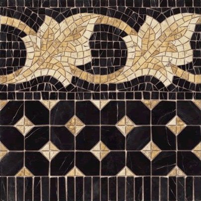 Декоративные элементы Vives Iliada Cenefa Midas Negro, цвет чёрный, поверхность полированная, квадрат, 435x435