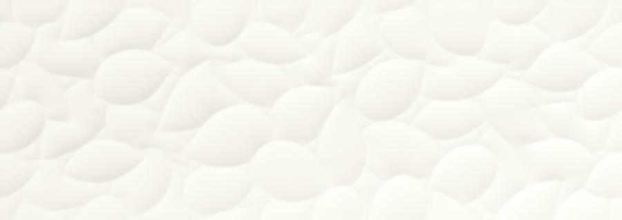 Керамическая плитка Love Tiles Genesis Leaf White Matt, цвет белый, поверхность матовая, прямоугольник, 350x1000