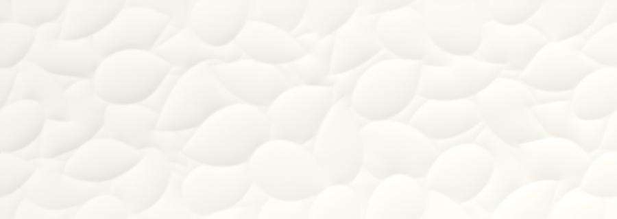 Керамическая плитка Love Tiles Genesis Leaf White Matt, цвет белый, поверхность матовая, прямоугольник, 350x1000