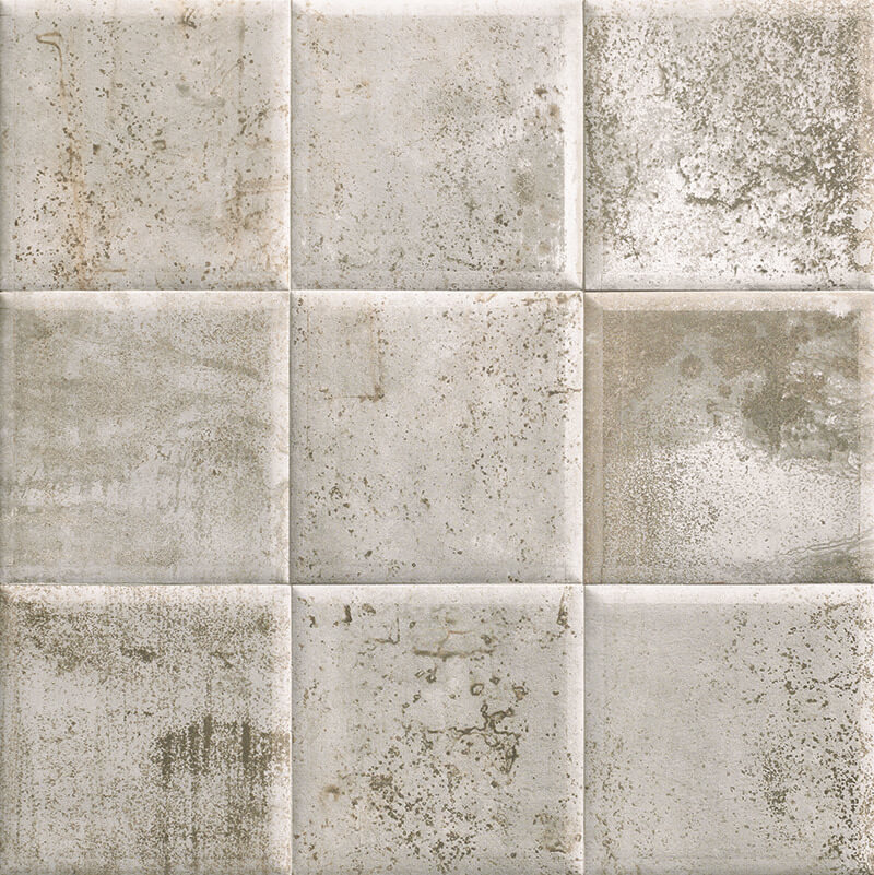Керамическая плитка Mainzu Tin-Tile Grey, цвет серый, поверхность глянцевая, квадрат, 200x200