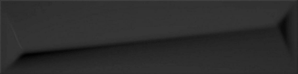 Керамическая плитка ITT Ceramic Boston Black Shiny, цвет чёрный, поверхность глянцевая, прямоугольник, 75x300