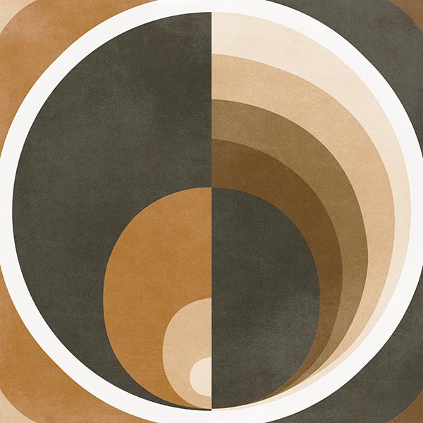 Декоративные элементы Vives Pop Tile Harris-R Marengo, цвет коричневый, поверхность матовая, квадрат, 293x293