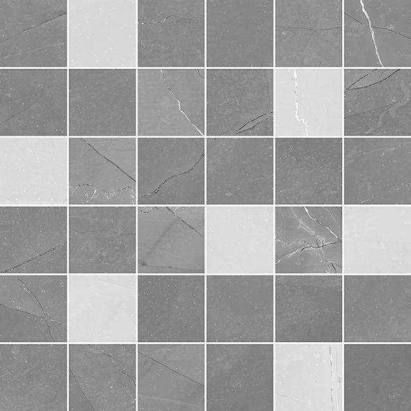 Мозаика Laparet Lima Мозаика Серая, цвет белый серый, поверхность глянцевая, квадрат, 300x300