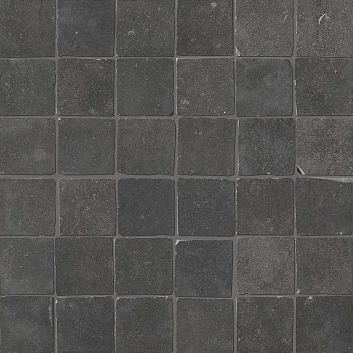 Мозаика Fap Maku Dark Gres Macromosaico Matt fMKN, цвет чёрный тёмный, поверхность матовая, квадрат, 300x300