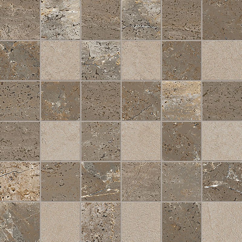 Мозаика La Faenza MK.TREX 30 1MIX, цвет коричневый, поверхность матовая, квадрат, 300x300