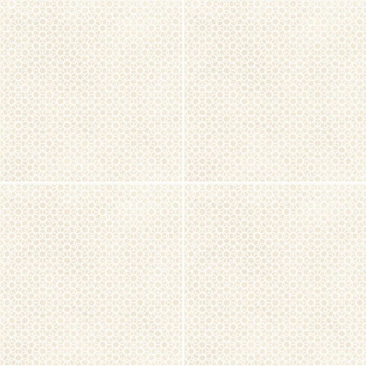 Керамогранит Mutina Azulej Renda Bianco PUA12, цвет бежевый, поверхность матовая, квадрат, 200x200