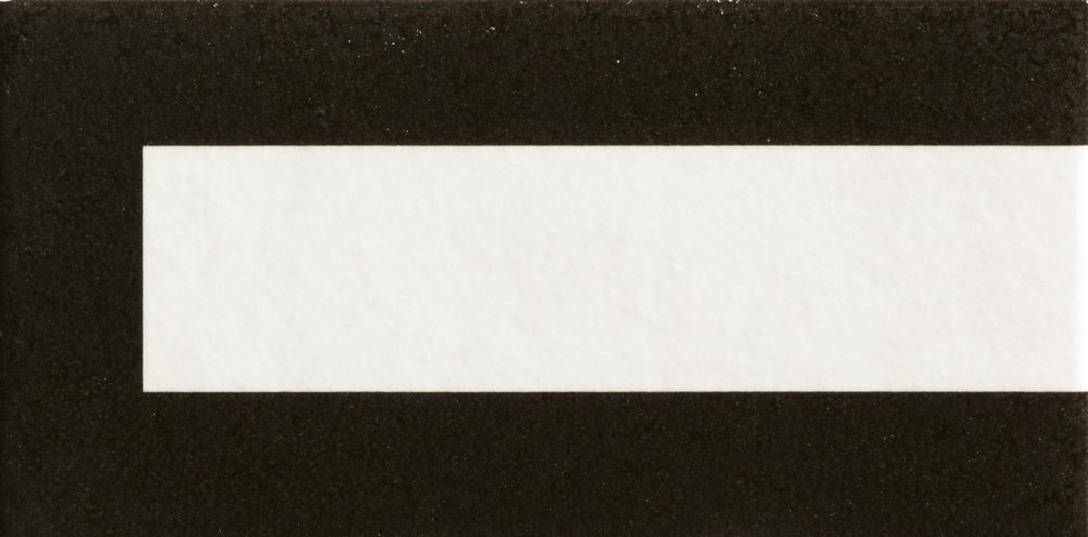 Керамогранит Mutina Margherita Frame Black Ndm93, цвет белый чёрный, поверхность матовая, прямоугольник, 101x205
