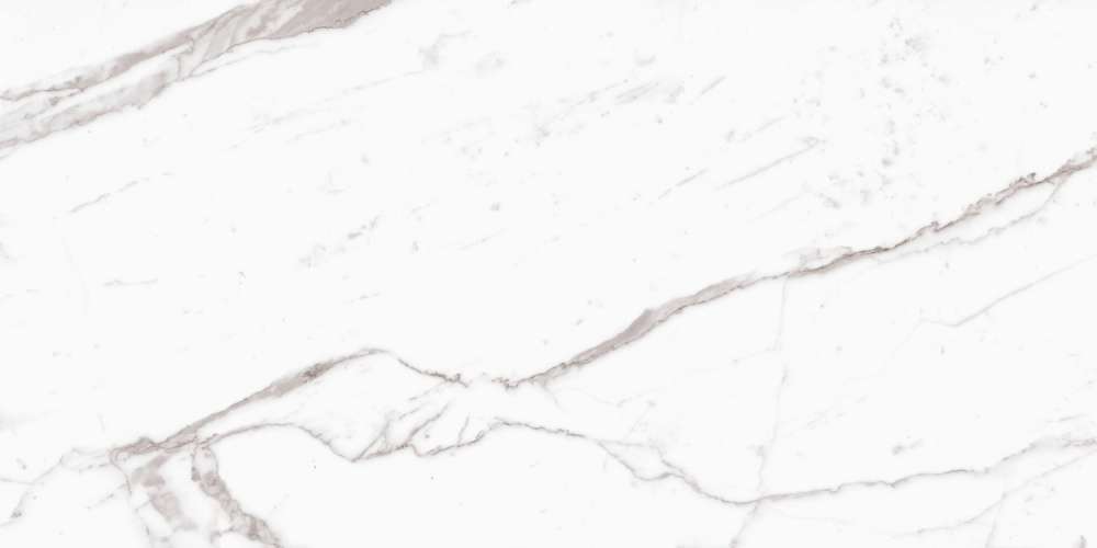 Керамогранит Ragno Incanto Statuario Venato Glossy Ret., цвет белый серый, поверхность глянцевая полированная, прямоугольник, 600x1200