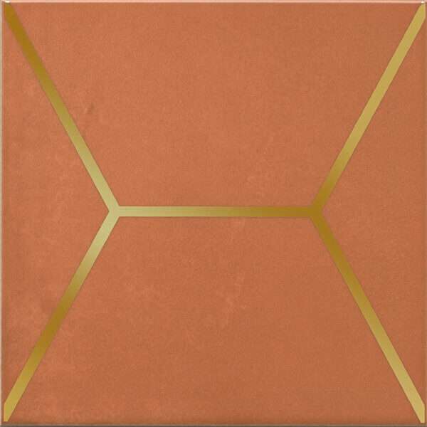Декоративные элементы Kerama Marazzi Витраж Оранжевый OP\D181\17066, цвет оранжевый, поверхность глянцевая, квадрат, 150x150