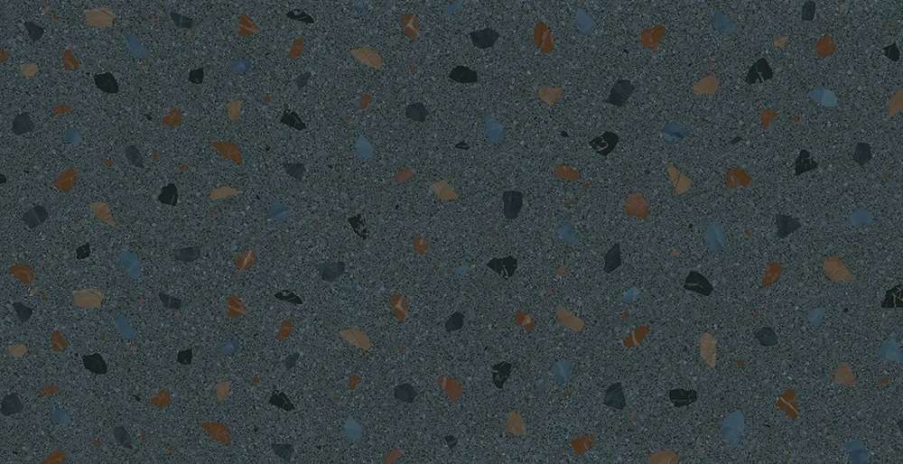 Керамогранит El Molino Terratzo Negro Rect., цвет серый, поверхность сатинированная, прямоугольник, 600x1200