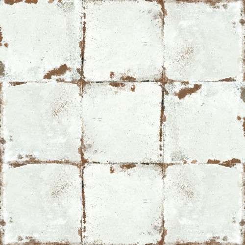 Керамическая плитка Modern Ceramics Abel White, цвет белый коричневый, поверхность матовая, квадрат, 99x99