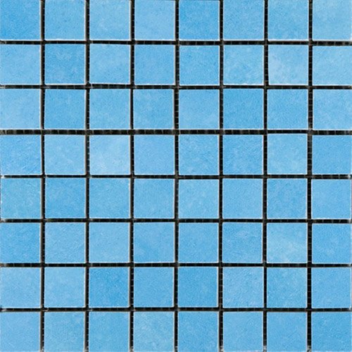 Мозаика Cedir Mediterraneo Mosaico Turchese Lappato, цвет голубой, поверхность лаппатированная, квадрат, 300x300