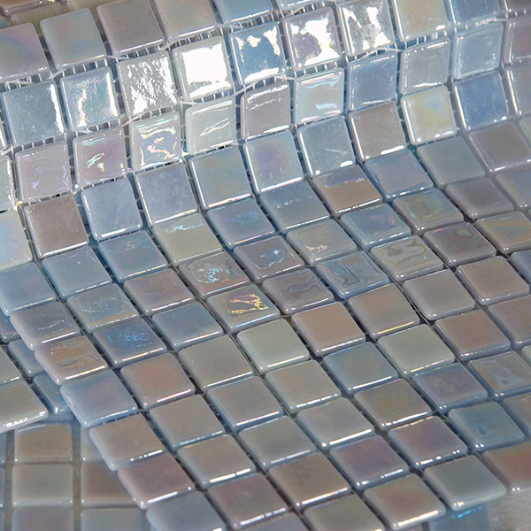 Мозаика Mosavit Acquaris Edel, цвет голубой, поверхность глянцевая, квадрат, 316x316