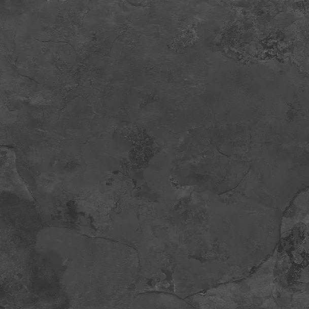 Керамогранит Geotiles Cumbria Black, цвет чёрный, поверхность матовая, квадрат, 600x600