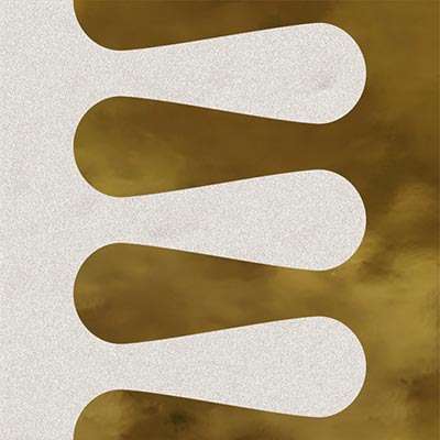 Декоративные элементы Vives Filippo Soul Mitra Nacar Oro, цвет белый золотой, поверхность матовая, квадрат, 200x200