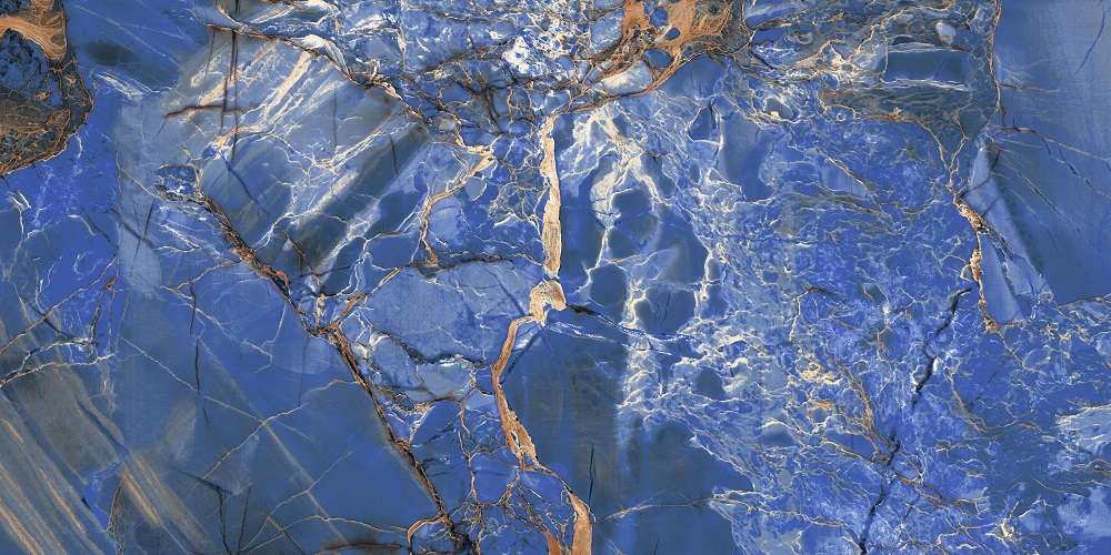 Керамогранит Realistik Aristo Blue, цвет синий, поверхность полированная, прямоугольник, 600x1200