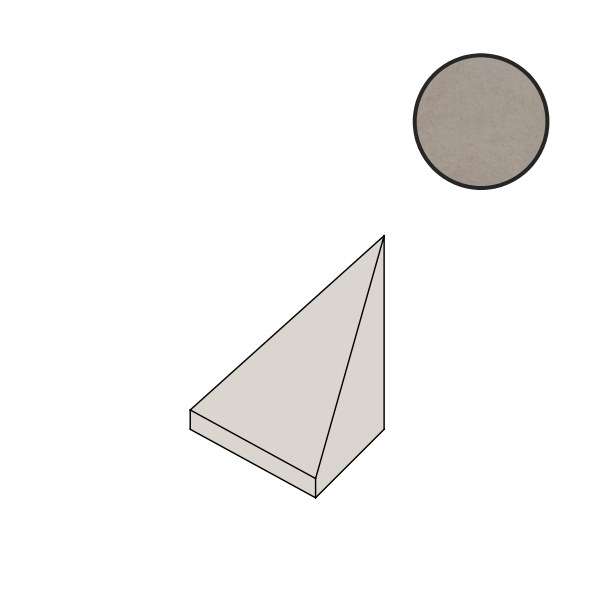 Спецэлементы Piemme Materia Unghia Jolly Reflex N/R 03127, цвет серый, поверхность матовая, , 15x15