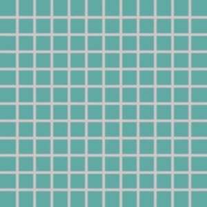 Мозаика Rako Color Two GDM02467 (2,5x2,5), цвет бирюзовый, поверхность матовая, квадрат, 300x300