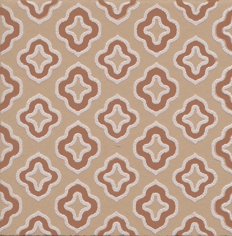 Декоративные элементы Kerama Marazzi Агуста 2 оранжевый матовый VT\C608\1337, цвет бежевый, поверхность матовая, квадрат, 98x98