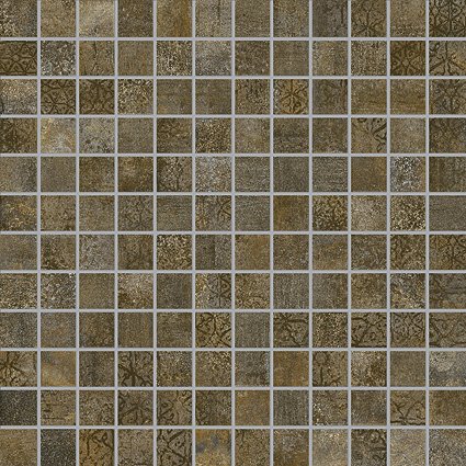 Мозаика Jasba Ronda Mosaik Rost-Mix 43100H, цвет коричневый, поверхность матовая, квадрат, 297x297