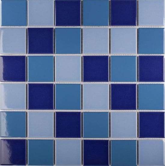 Мозаика Starmosaic Homework Blue Mix Glossy WB52200, цвет синий голубой, поверхность глянцевая, квадрат, 306x306