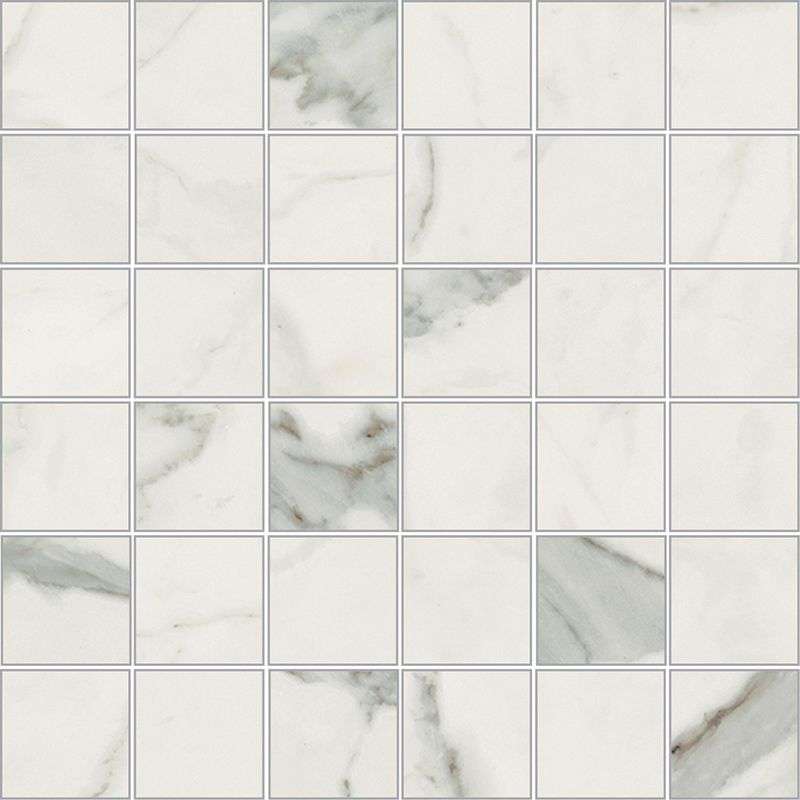 Мозаика Novabell Imperial Michelangelo Bianco Apuano Nat. IMM 005N, цвет серый, поверхность натуральная, квадрат, 300x300