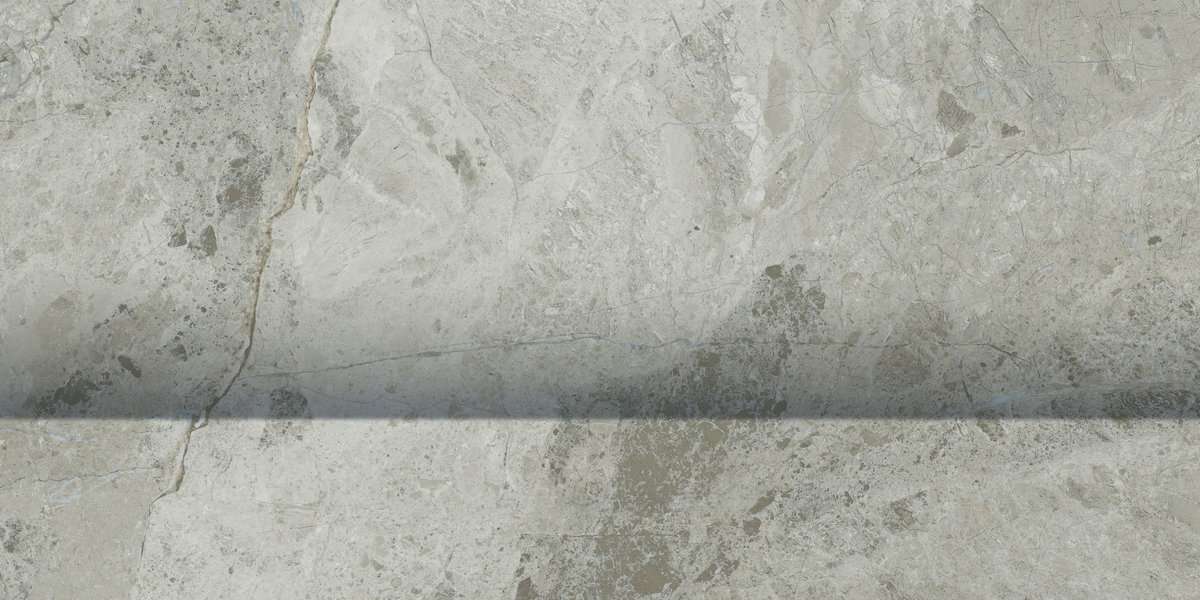 Бордюры Italon Charme Extra Silver Alzata 600090000468, цвет серый, поверхность патинированная, прямоугольник, 150x300