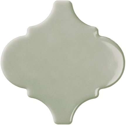 Керамическая плитка Bestile Bondi Arabesque Green, цвет зелёный, поверхность матовая, арабеска, 150x150