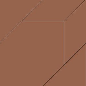 Керамогранит Mutina Tierras Brick Trio PUTM08, цвет коричневый, поверхность матовая, квадрат, 1200x1200