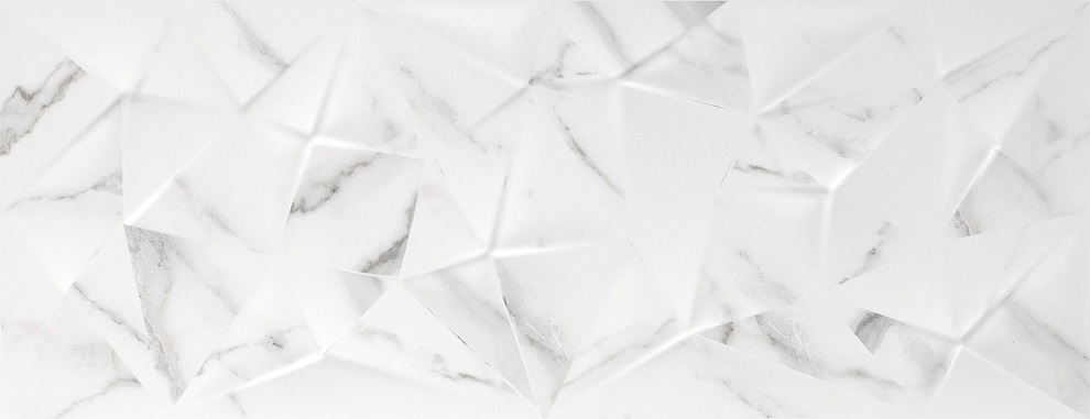 Керамическая плитка Azulev Calacatta Kite Mate Slimrect White, цвет белый, поверхность матовая, прямоугольник, 242x642